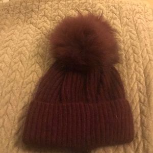 Linda Richards fur beanie hat